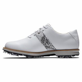 Women's Footjoy Premiere Series Spikes Golf Shoes White NZ-40417